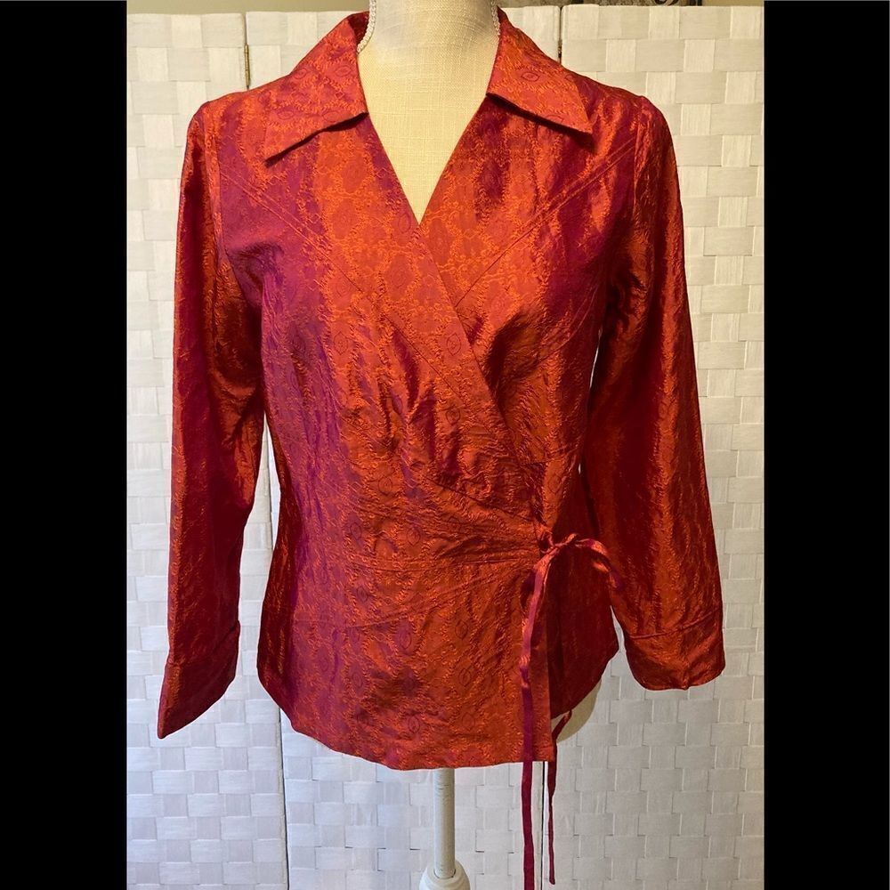 Redwood Court Taffeta Top Small